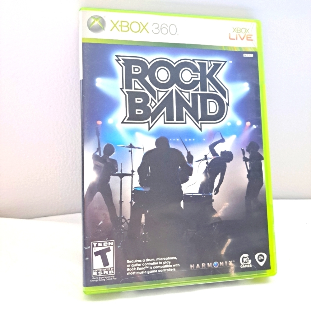 Rock Band Video Game Microsoft Xbox 360, 2007 With Manual Untested